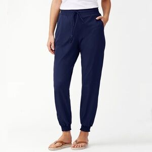 Tommy Bahama Women's Island Active Joggers, Navy, Small, NWT
